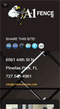 Mobile Screenshot of a1fencestpete.com